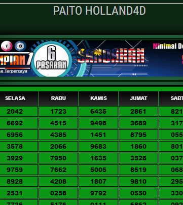 Paito Holland4D - Hasil Result Togel Holland